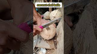 Coconut Shell knife Easy way to remove coconut meat [upl. by Katrine]