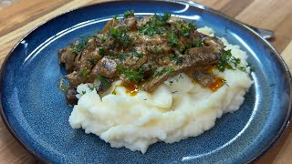 Best Beef Stroganoff amp Creamy Mashed PotatoesYoull Ever Make [upl. by Cello]