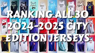 Ranking ALL 30 20242025 NBA City Edition Jerseys [upl. by Sualokcin]