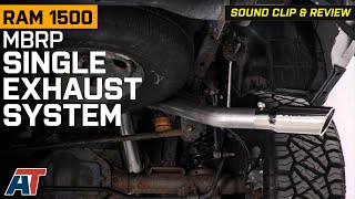 20092018 57L RAM 1500 MBRP Armor Lite Single Exhaust System Review amp Sound Clip [upl. by Ennasor967]