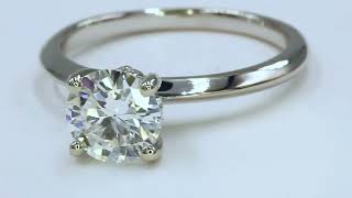 Gorgeous 125 carat total weight GIA certified E VS1 round diamond ring See description below [upl. by Ewan]