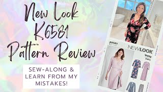 New Look K6581 Pattern Review  Beginner Friendly Wrap Dress newlook [upl. by Comptom]