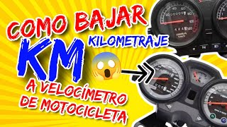 COMO BAJAR KILOMETRAJE A UNA MOTOðŸ˜±moteros rap moto motoneta viral musica rap moto [upl. by Ahs]