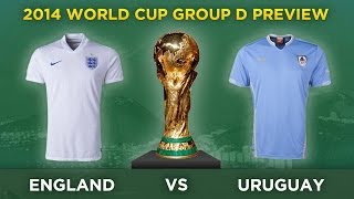 ENGLAND v URUGUAY  2014 World Cup Group D Preview [upl. by Pooi]