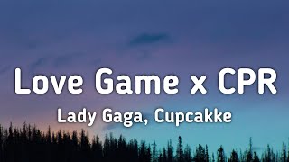 Lady Gaga Cupcakke  Love Game x CPR Remix Lyrics quotI wanna take a ride on your disco stickquot [upl. by Lozar]