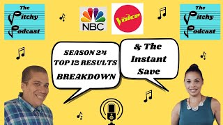 The Pitchy Podcast Season 24 NBCs The Voice BREAKDOWNTop 12 Results Show [upl. by Claudetta]