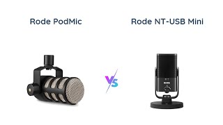 Rode PodMic vs Rode NTUSB Mini  Dynamic vs Condenser Mic Comparison [upl. by Barcroft]