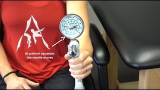 Grip Strength Testing with a Dynamometer [upl. by Dauf]