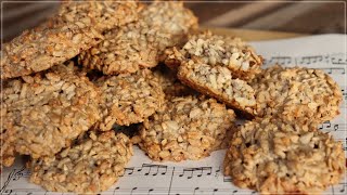 Blitzschnelle Knusperkekse ganz ohne Mehl  Sonnenblumenkekse  Flourless Sunflower Seed Cookies [upl. by Kinson459]