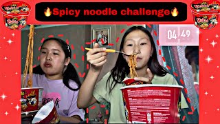 Spicy noodle challenge🔥 [upl. by Adnilra]