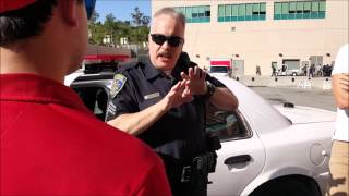 Police Officer on CSULA Protesters Blocking Entrances [upl. by Hollyanne794]