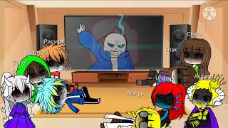 Undertale reacts to Glitchtale Episode 3 Determination [upl. by Marillin705]