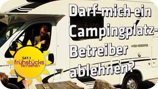 Was ist beim CAMPING erlaubt  SAT1 Frühstücksfernsehen [upl. by Porty388]