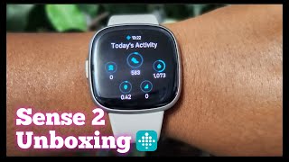 Fitbit Sense 2 Unboxing Lunar White [upl. by Darrell341]