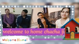 welcome home chacha ji 🤩 daisy hui mujhse gussa 😆💜🔗trending viralvlogs viralvideo [upl. by Landing]