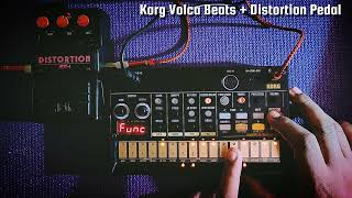 Distortion Pedal  Korg Volca Beats korgvolcabeats distortion jam [upl. by Jessee]