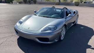 2001 Ferrari 360 Spider F1 Trans Grigio Titanio 32k Miles For Sale Cascio Motors [upl. by Philender]