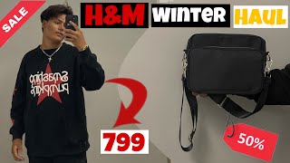 HampM Winter Sale Haul 2024  HampM Winter Haul For Mens  Shopping haul for mens fashion HampM sale 2024 [upl. by Assillim]