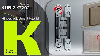 Tutorial di regolazione Cerniera a scomparsa KUBI7 K7200 [upl. by Trueblood]