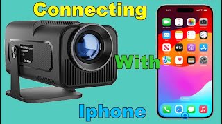 HY320 Magcubic Projector Cast To Device Connecting With Iphone [upl. by Aihpled541]