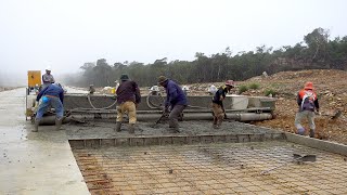 Incredible Modern Concrete Road Construction with Paving Machines  Amazing Modern Construction Work [upl. by Anemaj128]