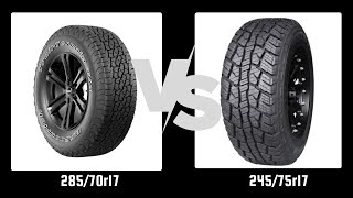 Tire Size 28570r17 vs 24575r17 [upl. by Lenora]