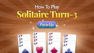 How To Play TurnThree FaceUp Solitaire [upl. by Agarhs43]