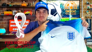 CAMISA INGLATERRA COPA 2022 I GKKOC JERSEY [upl. by Aerdnahs]