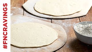 2Ingredient Pizza Dough Hack  Food Network [upl. by Cath]