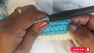 beginner single crochet blanket part 1 [upl. by Cykana]