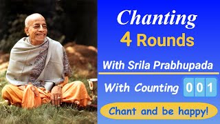 Srila Prabhupada Chanting Hare Krishna Mahamantra 4 rounds [upl. by Ardle]