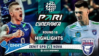 Zenit SPB vs Nova  HIGHLIGHTS  Round 18  Pari SuperLeague 2024 [upl. by Shaffer]