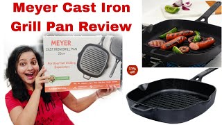 Meyer Cast Iron Grill Pan Review  Best Iron Grill Pan in India  Joy Of Rims [upl. by Zicarelli493]