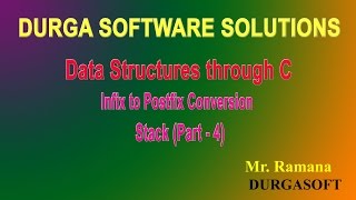 data structures Infix to Postfix Conversion Stack Part  4 By Ramana Sir [upl. by Stanford]