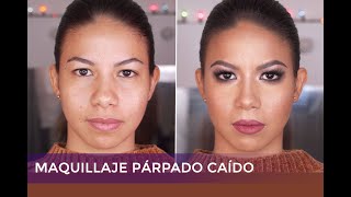 Maquillaje para Parpado Caido  Maquillaje Paso a Paso [upl. by Fraya]