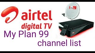 Airtel digital Tv My Plan 99 में 216 चैनल [upl. by Philcox44]