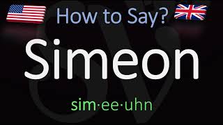 How to Pronounce Simeon CORRECTLY [upl. by Ecinue]