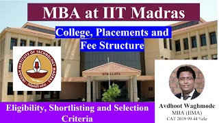 MBA at IIT Madras  Admission Criteria  Eligibility amp Selection  Interview Preparation Strategy [upl. by Kahle]