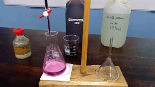 Redox Titration between MnO4 and Fe2 [upl. by Veron384]