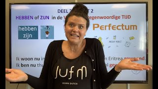 NT2 perfectumHEBBEN amp ZIJN voltooide tijd ik HEB gewandeldik BEN naar school gefietst😱learndutch [upl. by Seafowl]