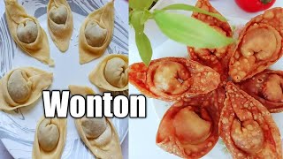 অনথন রেসিপি  চিকেন অন্থন  Fried wonton  Crispy wonton  Perfect wonton Recipe  Onthon [upl. by Travus]