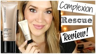 bareMinerals Complexion Rescue Review  Demo  MissJenFABULOUS [upl. by Neeluqcaj]