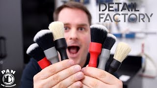 DETAIL FACTORY DETAILING BRUSHES  The Softest Brushes   GIVEAWAY [upl. by Ecirad]