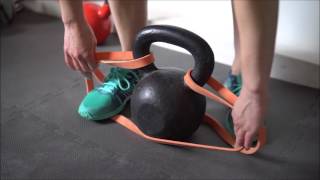 Marklyft med kettlebell och gummiband [upl. by Htebiram784]