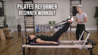 Pilates Reformer Beginner Workout  AlignPilates [upl. by Kelci]