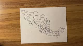 ASMR Mapa de la república Mexicana [upl. by Bald505]