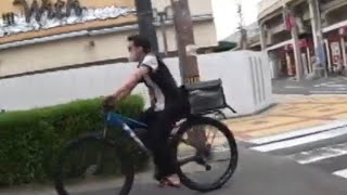 モペット フードデリバリー 違法 違反 犯罪 改造electric bike japan [upl. by Merl]