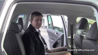 2014 Volkswagen Tiguan  Adjustable Rear Seats [upl. by Adnovaj]