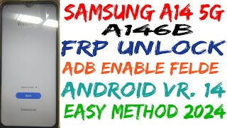 Samsung A14 5G FRP Bypass Android 14  Samsung A14 FRP Unlock Google Account Lock Easy Methud 2024 [upl. by Rochus506]