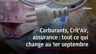 Carburants CritAir assurance  tout ce qui change au 1er septembre [upl. by Tempest]